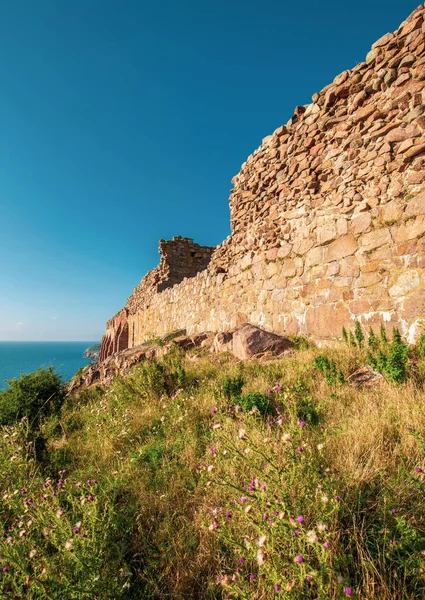 Kasteel Hammershus Ruïnes Bornholm Denemarken — Stockfoto