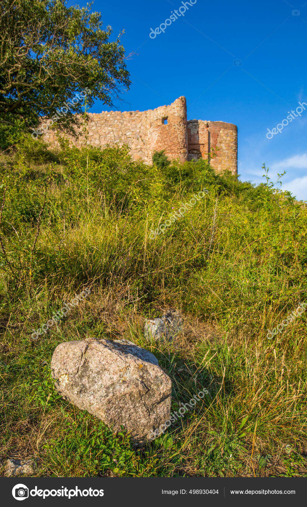 Hammershus Ruins Castle Bornholm Denmark Stock Photo by ©bdspn74 498930404