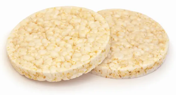 Croccante Pop Biscotti Mais Sfondo Bianco — Foto Stock