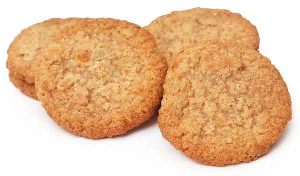 Cookies Faits Main Sur Fond Blanc — Photo