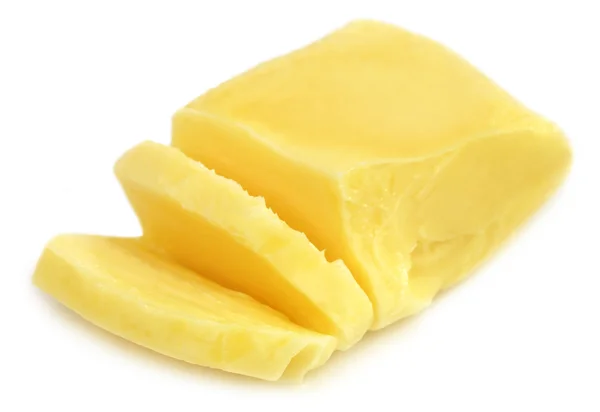 Manteiga cortada em fatias — Fotografia de Stock