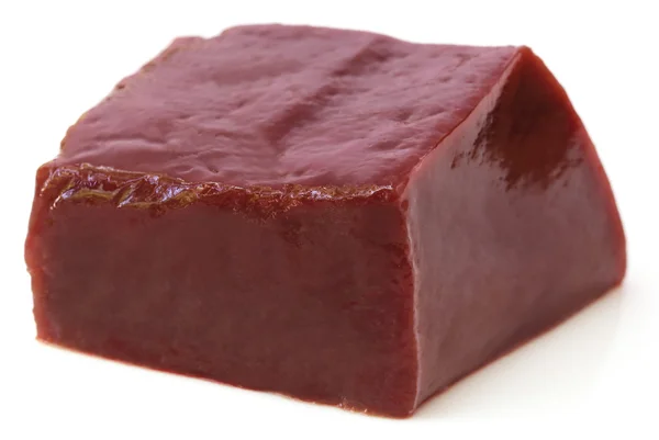 Kawałek wołowiny wątroby — Zdjęcie stockowe