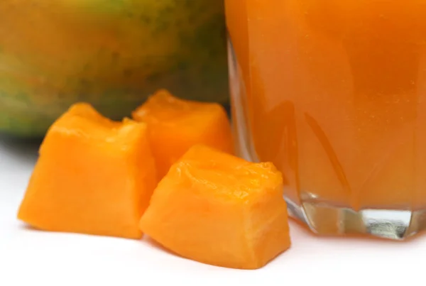 Papaya SAP met vruchten — Stockfoto