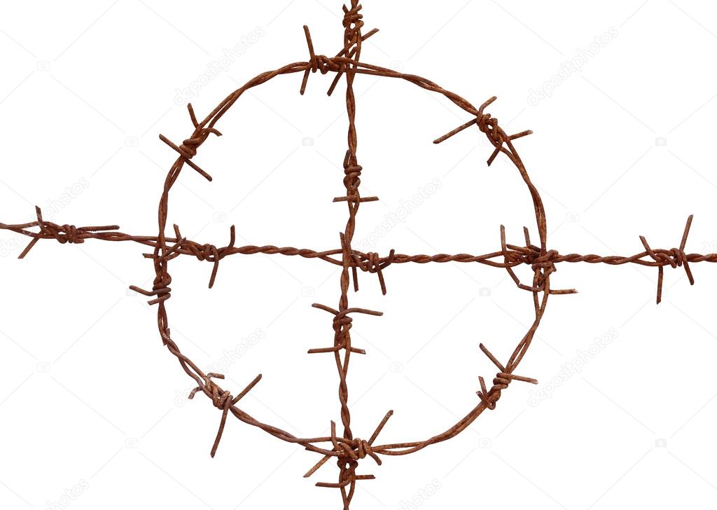 Rusty barbed wire