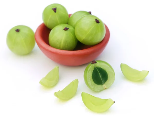 Amla fresca en tazón —  Fotos de Stock