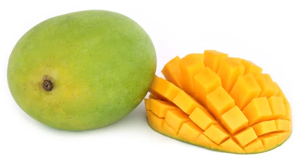 Fresh mango on white — Stock Photo, Image
