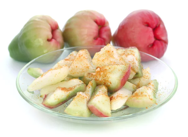 Dilimlenmiş su elma ya da rose elma