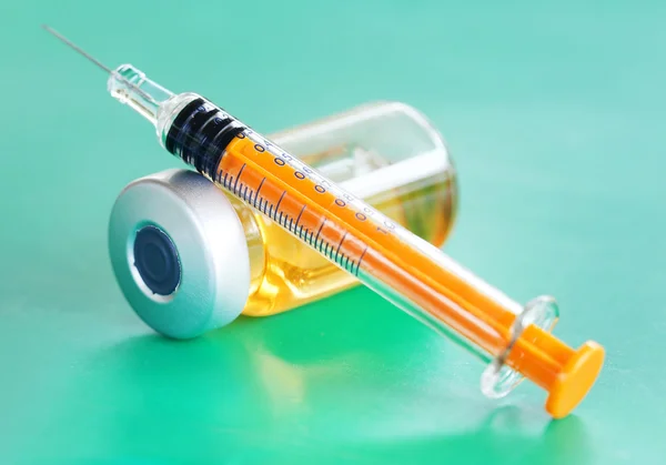 Syringe with vial — Stock Photo, Image