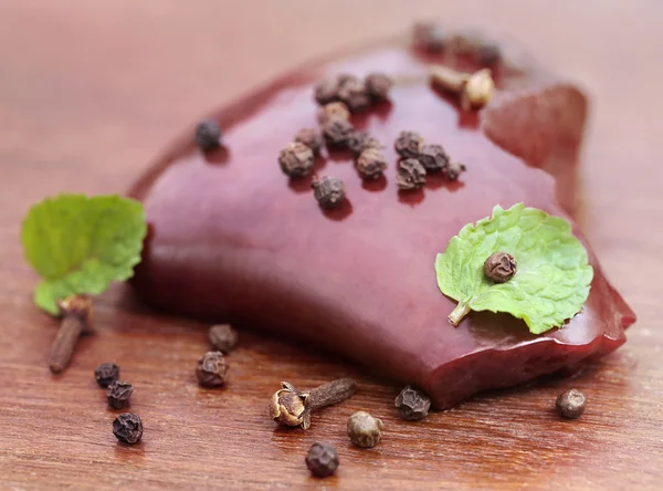 Foie de boeuf aux épices — Photo