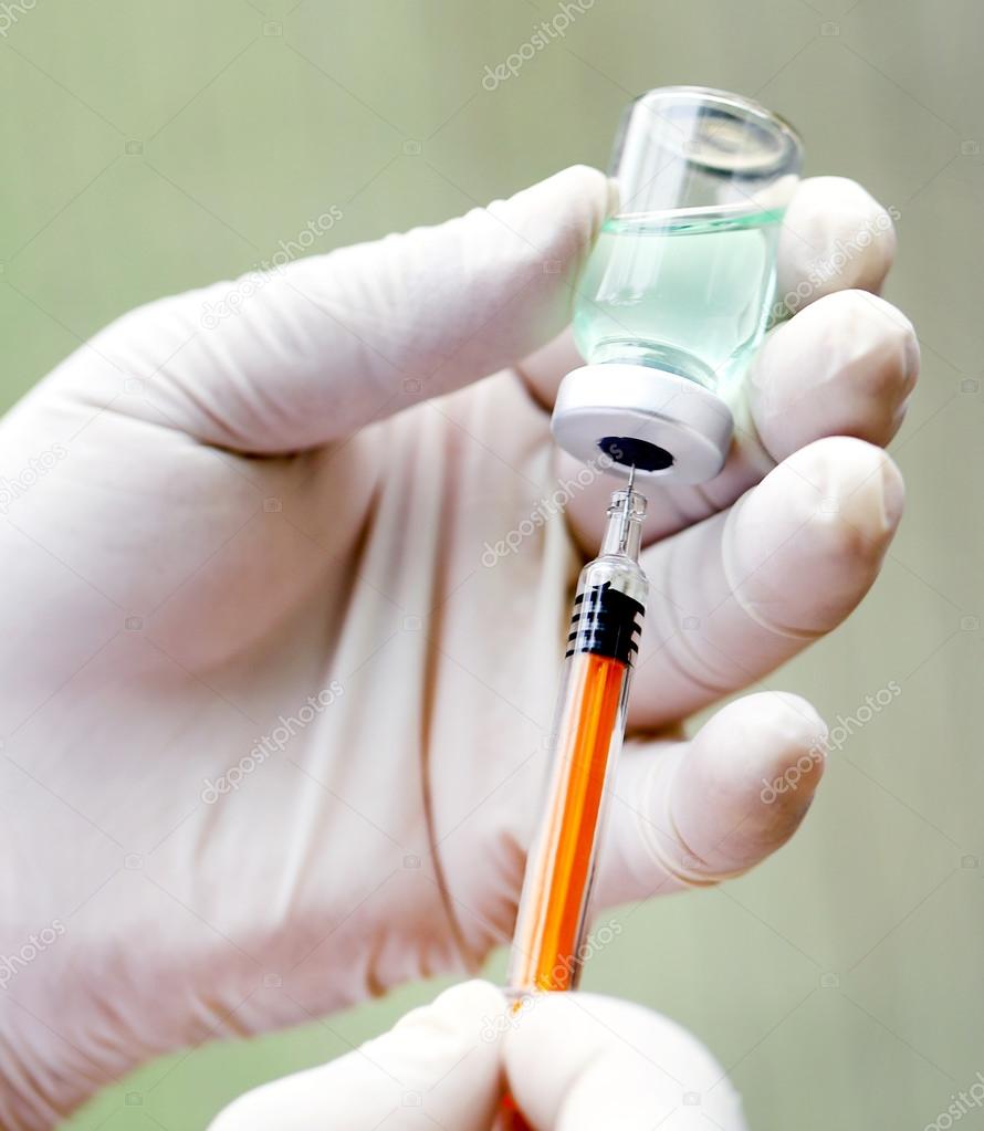 Syringe with vial