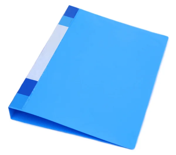 Folder plastik biru — Stok Foto