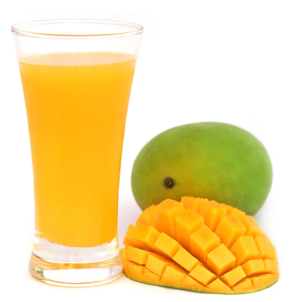 Mango juice with fruits — Stock Photo, Image