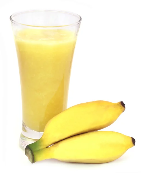 Bananensaft mit frischen Früchten — Stockfoto