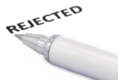 Reddedilen bir beyaz kağıt yazılı