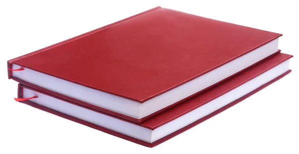 Maroon colored thesis papers — Stock Photo, Image