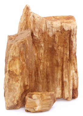 Beyaz arka plan üzerinde tortul kayaçlar