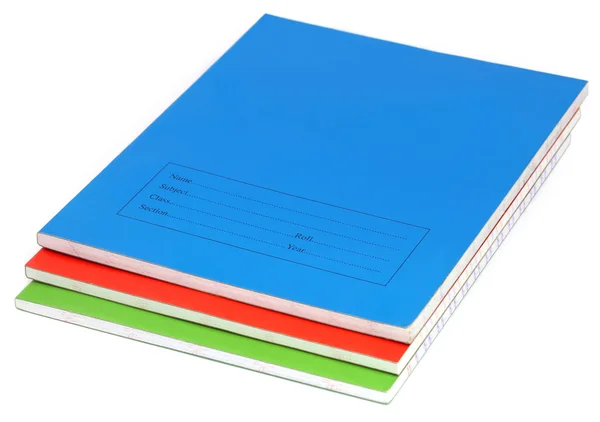 Close up of School notebooks — Stock Photo, Image