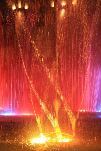 The dancing fountains at the square of Yerevan. Armenia — Stock Photo, Image