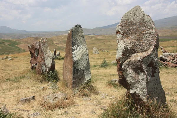 Zorats Karer or Carahunge is a prehistoric archaeological site near the town of Sisian. Armenia — Stockfoto