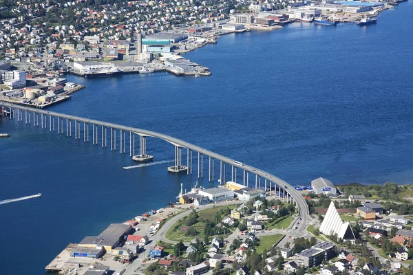 Panoramatický pohled z tromso — Stock fotografie