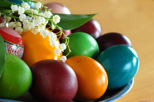 Various Easter eggs — Stock Photo, Image