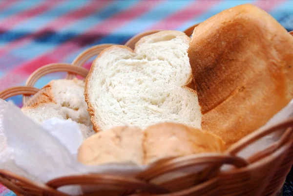 Sneetjes brood — Stockfoto