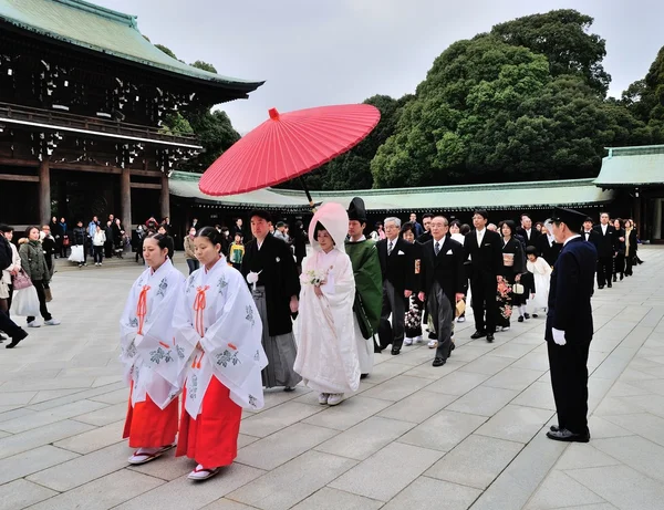 A traditional Japanese wedding ceremony — Stock Photo, Image