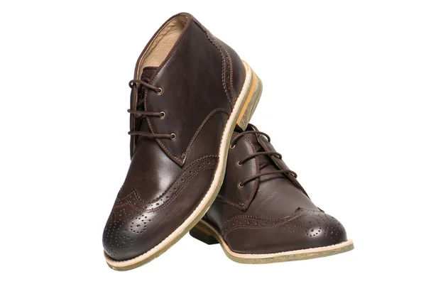 Men Brown Shoes — Stock Photo, Image