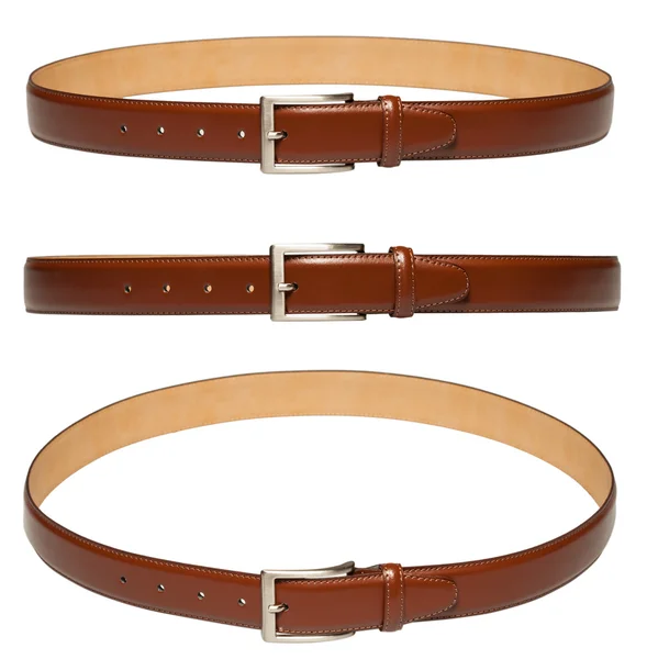 Brown leather belt — Stock Photo, Image