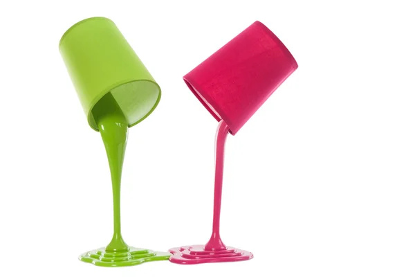 Pouring paint — Stock Photo, Image