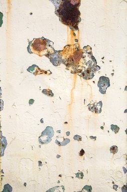 Eski kırık boya ve rusty