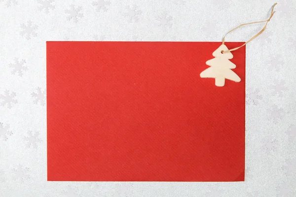 Weihnachtskarte dekoriert — Stockfoto