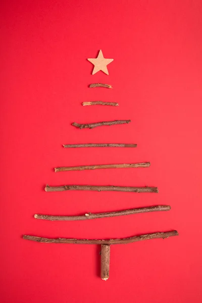 Biglietto natalizio decorato — Foto Stock