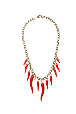 necklase üzerinde beyaz izole