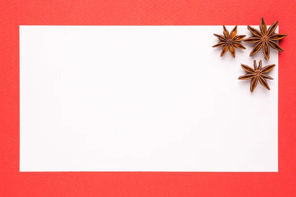 Cartão de Natal em branco — Fotografia de Stock