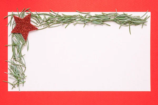 Пустая рождественская открытка — стоковое фото