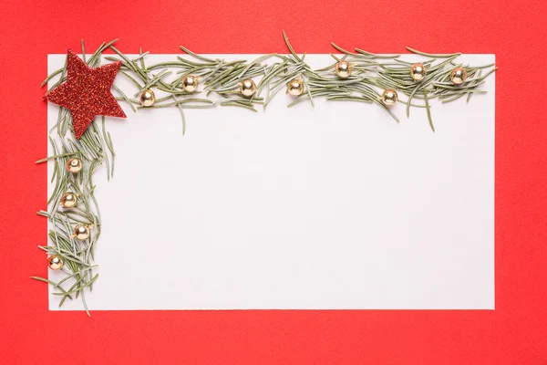 Пустая рождественская открытка — стоковое фото