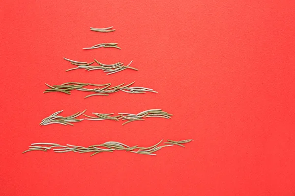 Blank Christmas card, tree ornament — Stock Photo, Image