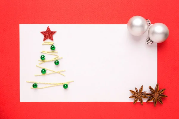 Boş Noel kartı — Stok fotoğraf