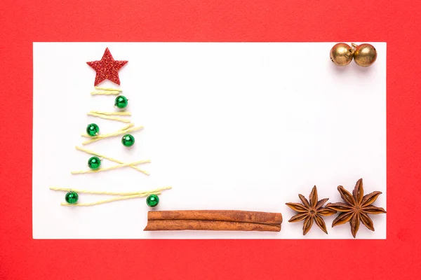 空白のクリスマス カード — ストック写真