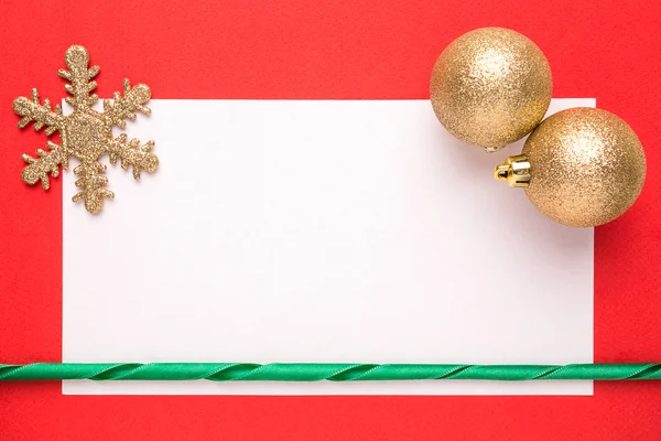 Cartão de Natal em branco — Fotografia de Stock