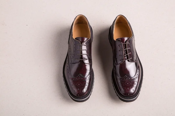 Pair of man brogues shoes — Stock Photo, Image