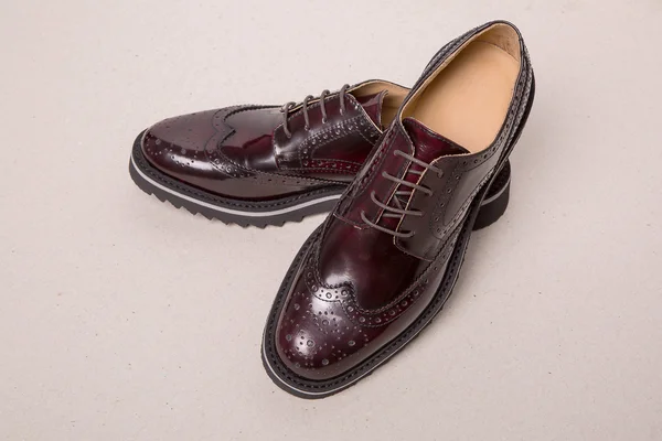 Pair of man brogues shoes — Stock Photo, Image