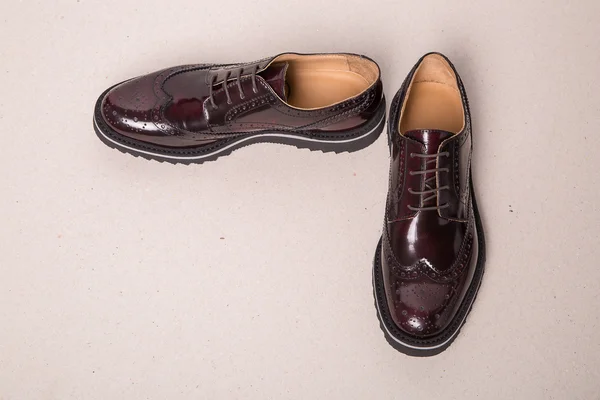 Pair of man brogues shoes — Stock Photo, Image