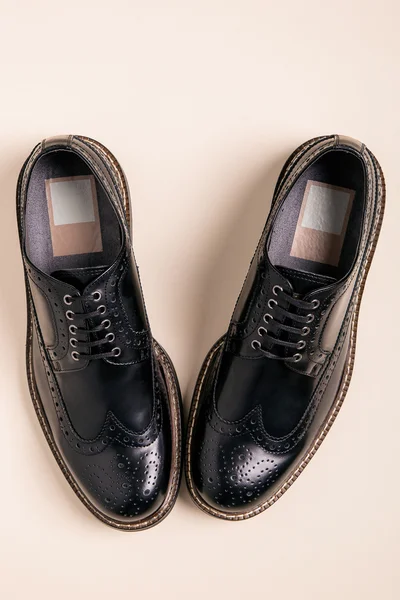 Paio di scarpe uomo brogues — Foto Stock