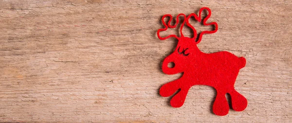Rudolph cartolina di Natale renne — Foto Stock