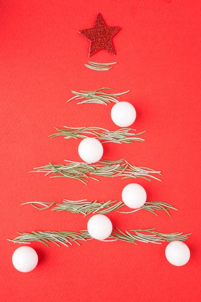 Чистая рождественская открытка, елка орнамент Лицензионные Стоковые Изображения