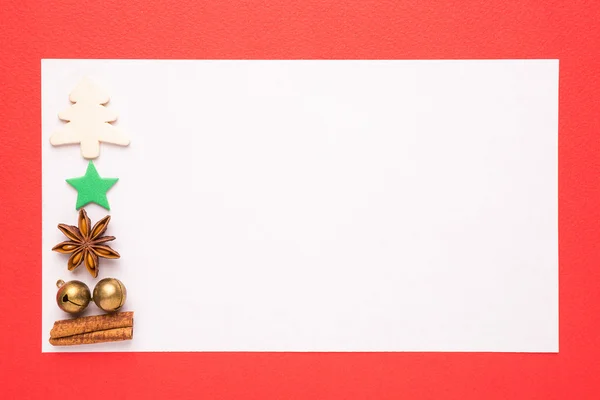 Blank Christmas card Stock Picture