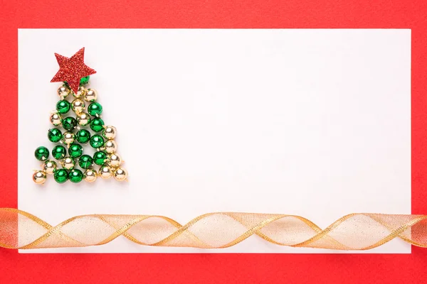 Tarjeta de Navidad en blanco Imagen De Stock