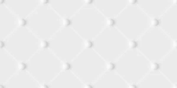 具有白色背景的白色珠子的几何无缝图案 有很多白色球的纹理 采购产品设计模板包装 假日装饰 纺织品 室内装饰 3D病媒 — 图库矢量图片